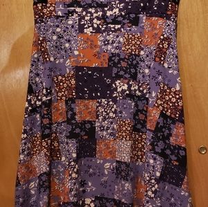 Lularoe patchwork swing skirt size 2X
